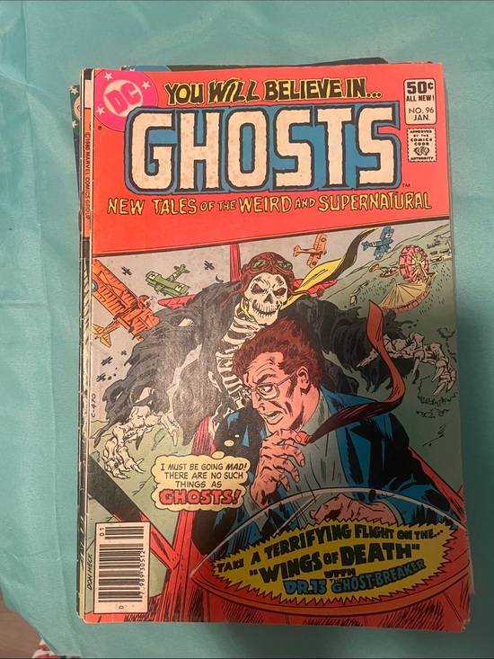 Antique Other - DC GHOSTS Comic no. 96 Jan  1981 — Red, Blue, Cream